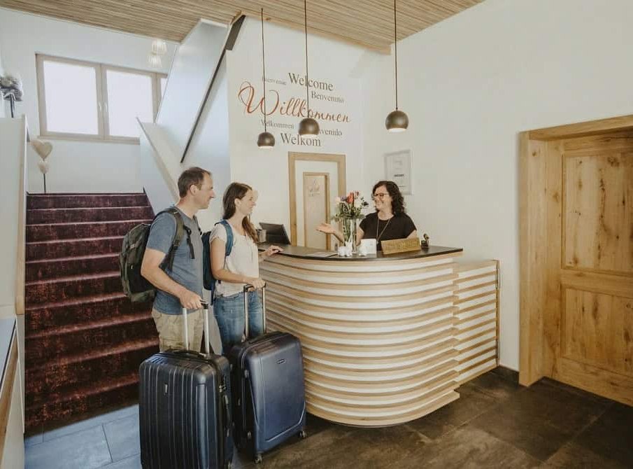 Empfang im Hotel Waldeck